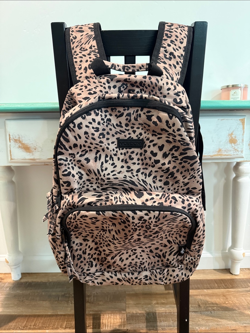 Volcom Leopard-Print Backpack